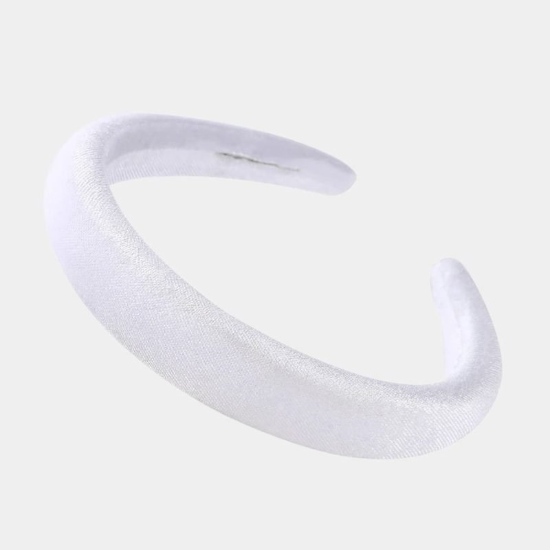 serre tete blanc velours meolina