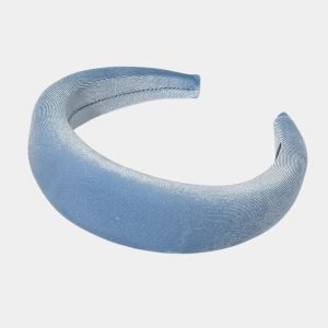 serre tete bleu epais velours meolina