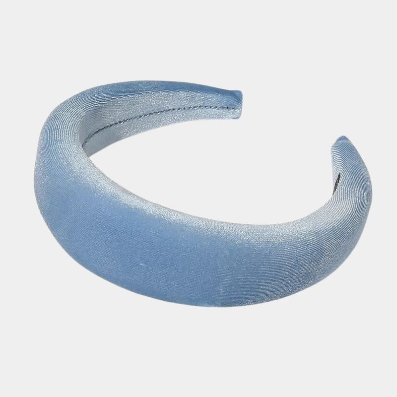 serre tete bleu epais velours meolina