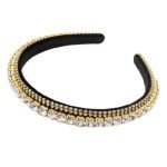 Serre tête strass Blanc