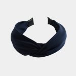 serre tete croise bleu tissu meolina