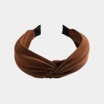 serre tete croise marron tissu meolina