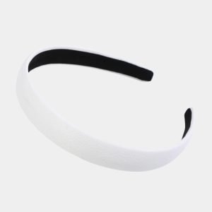 serre tete cuir blanc meolina