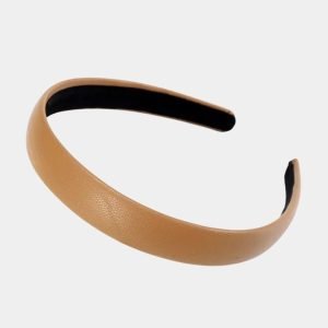 serre tete cuir marron meolina