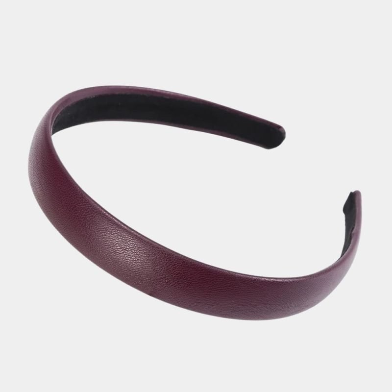 serre tete cuir violet meolina serre tete cuir violet meolina