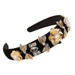 serre tete dore feuille