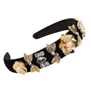 serre tete dore feuille