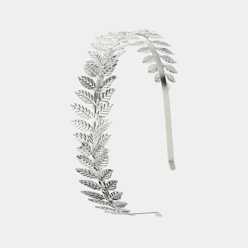 serre tete feuille argente meolina