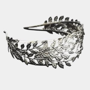 serre tete feuille laurier argente meolina