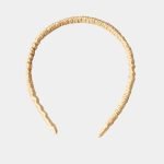 serre tete fin beige soie meolina