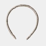 serre tete fin gris soie meolina