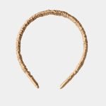 serre tete fin jaune sable soie meolina