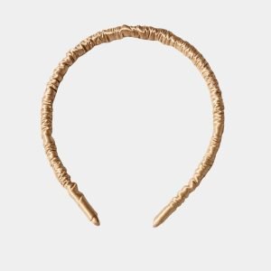 serre tete fin jaune sable soie meolina