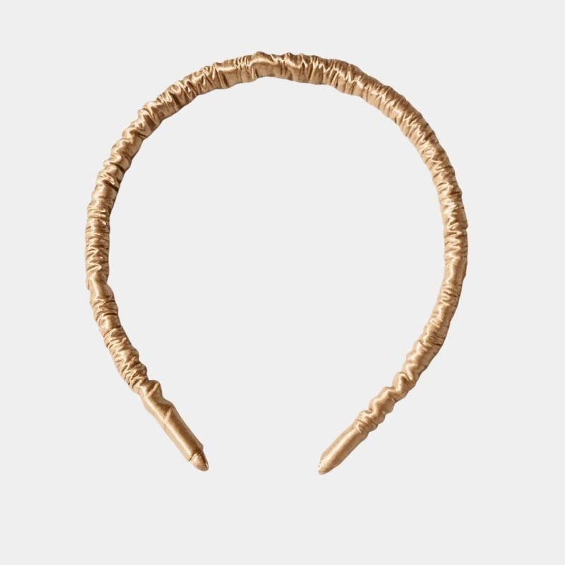 serre tete fin jaune sable soie meolina