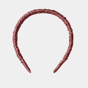 serre tete fin marron camee soie meolina