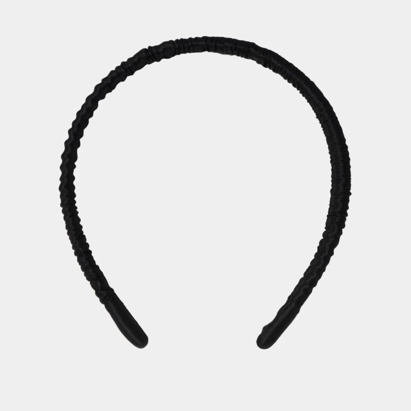 serre tete fin noir soie meolina