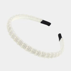 serre tete fin perle taille f meolina