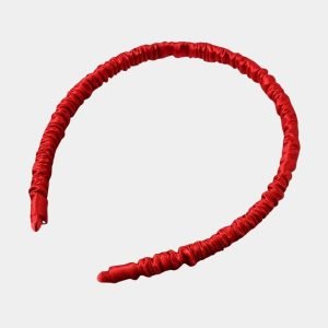 serre tete fin rouge soie meolina