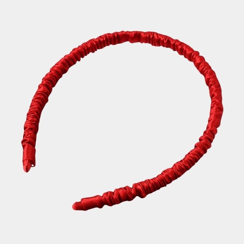 serre tete fin rouge soie meolina serre tete fin rouge soie meolina