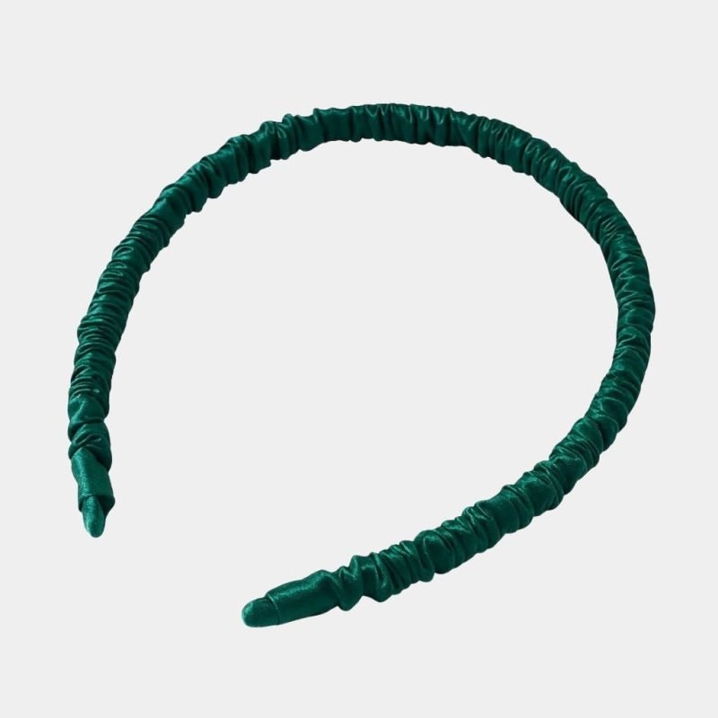 serre tete fin vert soie meolina