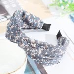 serre tete fleuri bleu