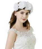 serre tete fleurs blanches