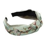 serre tete fleurs bleue