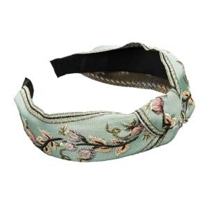 serre tete fleurs bleue