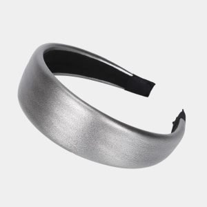 serre tete gris large cuir meolina