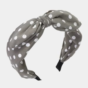 serre tete gris pois noeud meolina