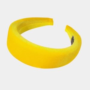 serre tete jaune epais velours meolina