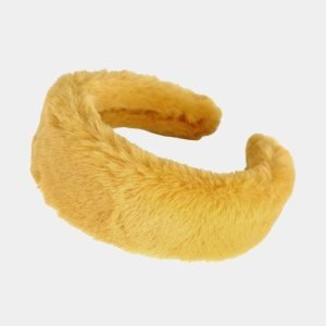 serre tete jaune fourrure meolina