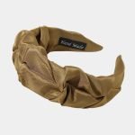 serre tete large marron plisse meolina