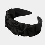 serre tete large noir plisse meolina