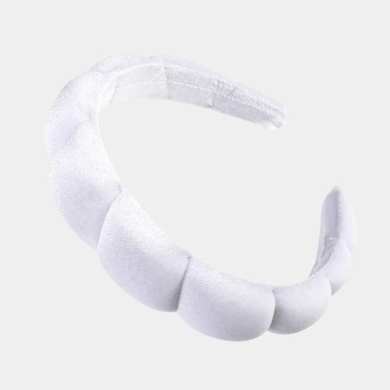 serre tete matelasse blanc meolina