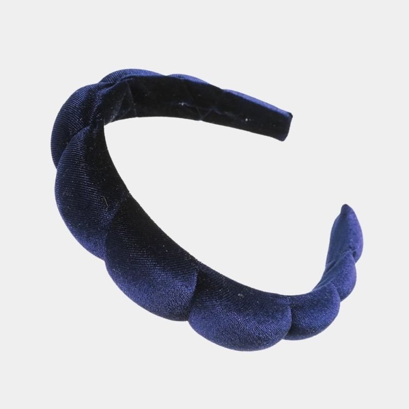 serre tete matelasse bleu meolina serre tete matelasse bleu meolina