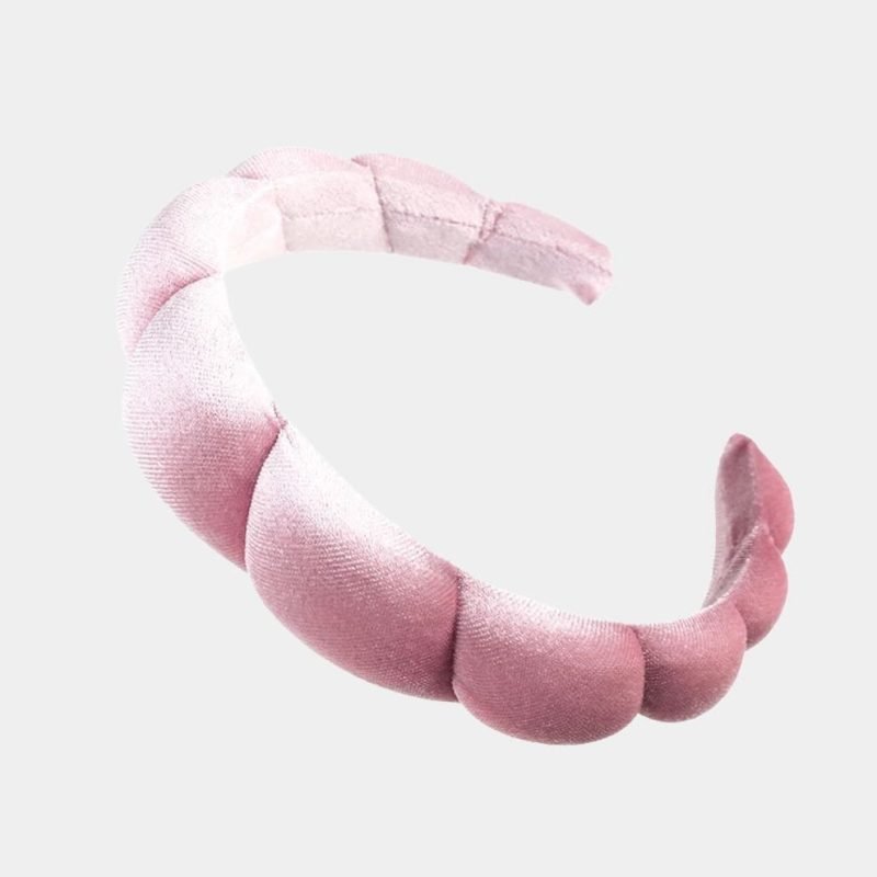 serre tete matelasse rose meolina