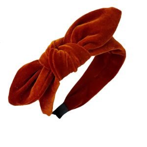 serre tete noeud velours caramel b15a4046 b7d5 4437 a71c 86044e722833
