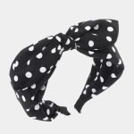 serre tete noir pois noeud meolina