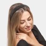 serre tete noir strass meolina