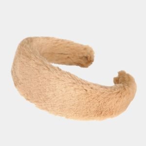 serre tete orange fourrure meolina