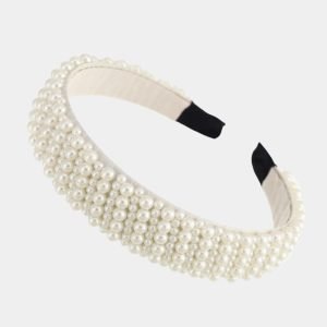 serre tete perle blanche taille a meolina