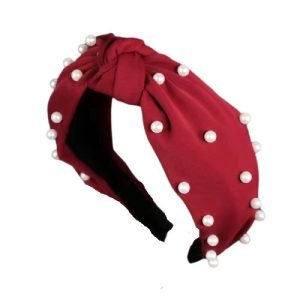 serre tete perles rouge