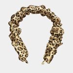 serre tete plisse leopard soie meolina