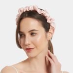 serre tete plisse rose clair soie meolina 2