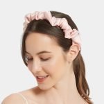 serre tete plisse rose clair soie meolina 4