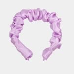 serre tete plisse violet clair soie meolina