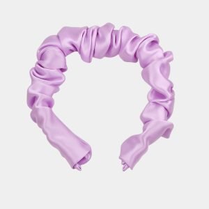 serre tete plisse violet clair soie meolina