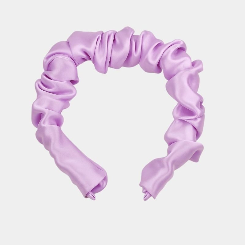 serre tete plisse violet clair soie meolina