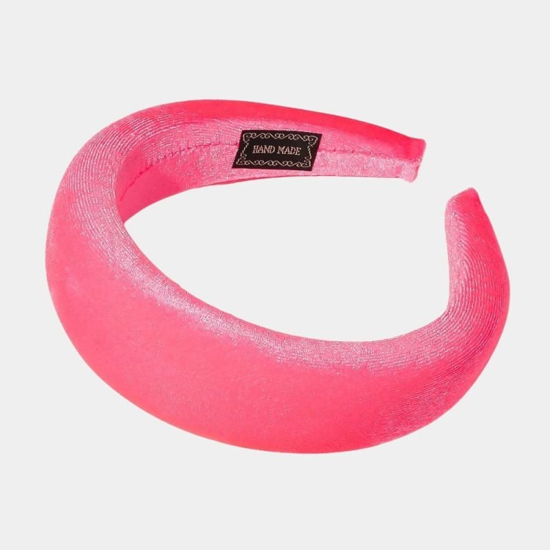 serre tete rose epais velours meolina